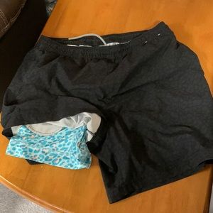 Chubbies leopard pattern lined shorts